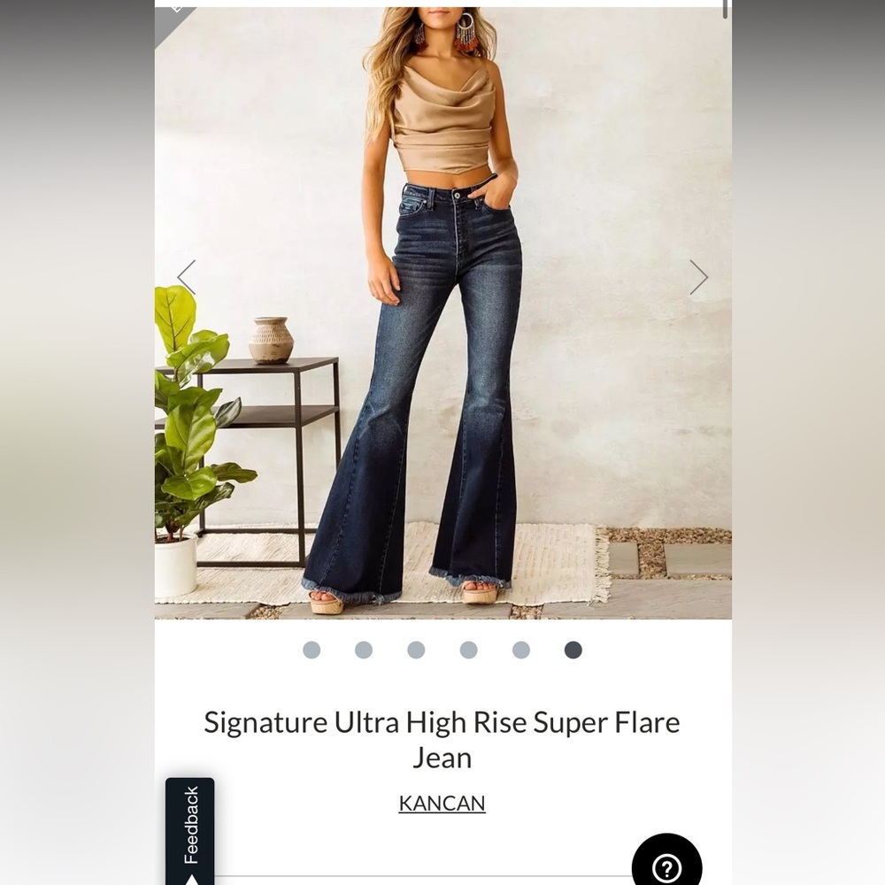 KANCAN Signature Ultra Rise Super Flare Jean